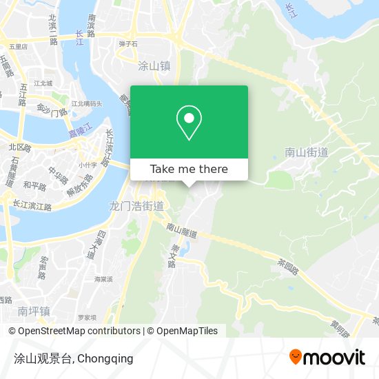 涂山观景台 map