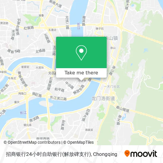 招商银行24小时自助银行(解放碑支行) map