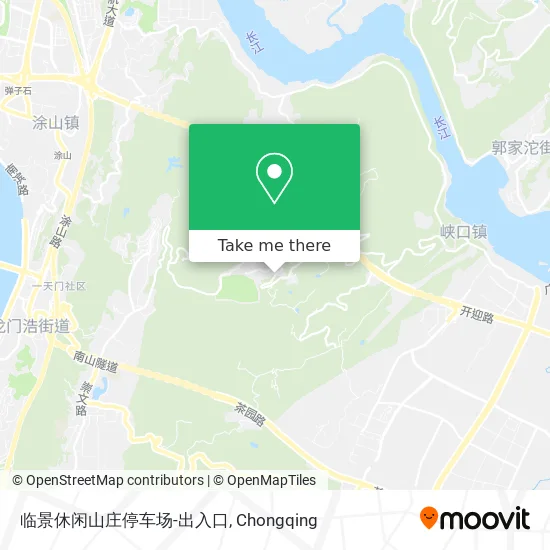 临景休闲山庄停车场-出入口 map