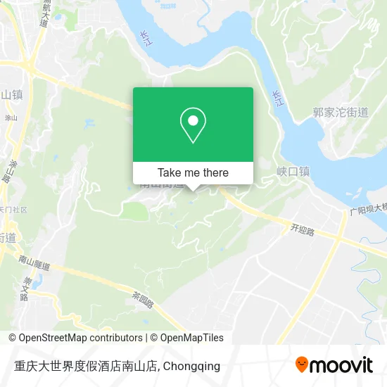 重庆大世界度假酒店南山店 map