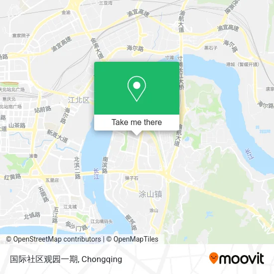 国际社区观园一期 map