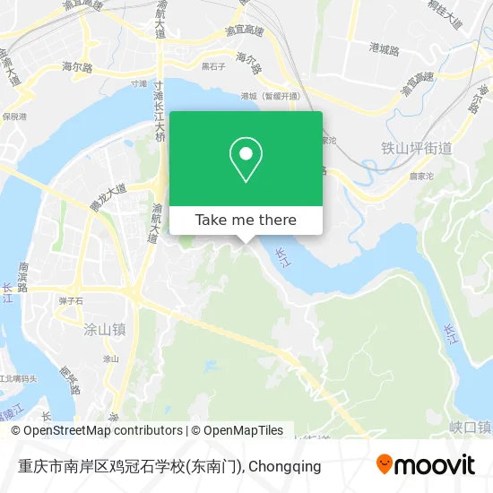 重庆市南岸区鸡冠石学校(东南门) map