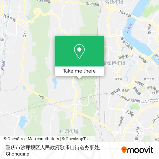 重庆市沙坪坝区人民政府歌乐山街道办事处 map