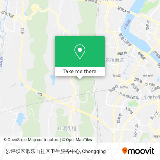 沙坪坝区歌乐山社区卫生服务中心 map