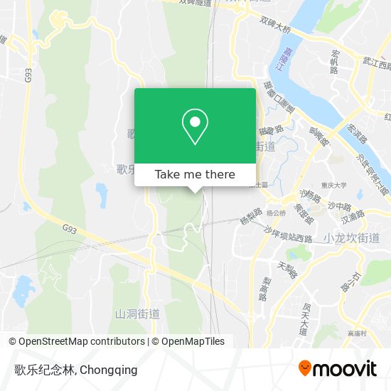 歌乐纪念林 map