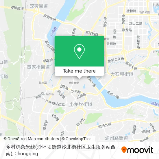 乡村鸡杂米线(沙坪坝街道沙北街社区卫生服务站西南) map