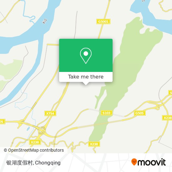 银湖度假村 map