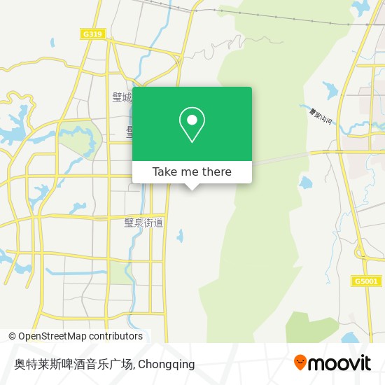 奥特莱斯啤酒音乐广场 map