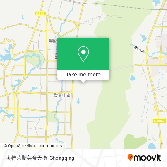 奥特莱斯美食天街 map