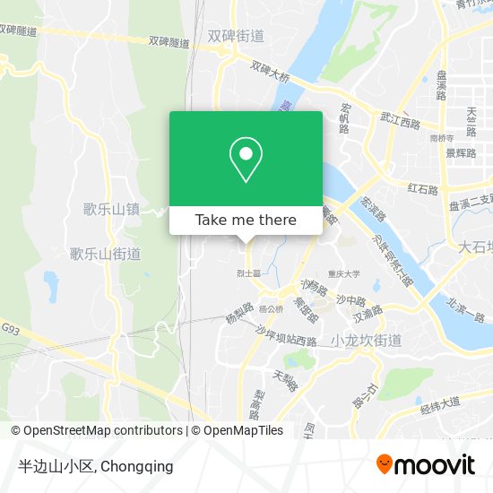 半边山小区 map