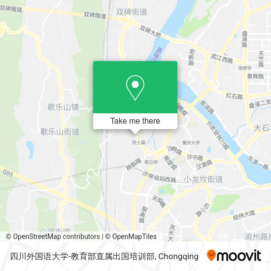 四川外国语大学-教育部直属出国培训部 map