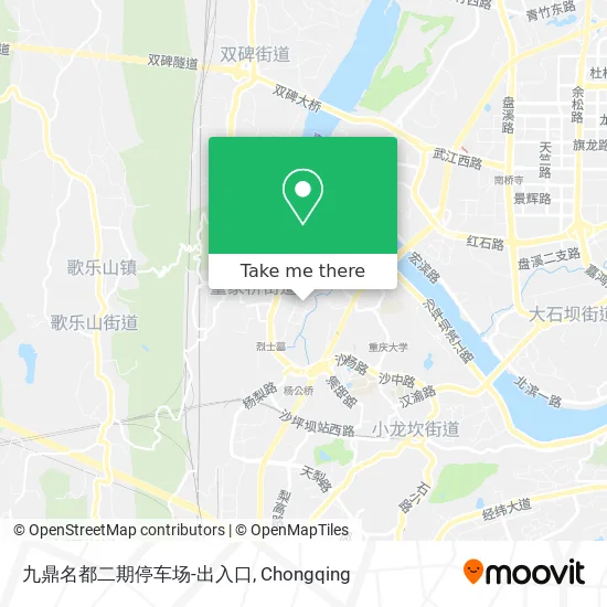 九鼎名都二期停车场-出入口 map
