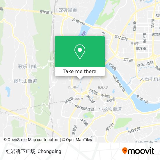 红岩魂下广场 map