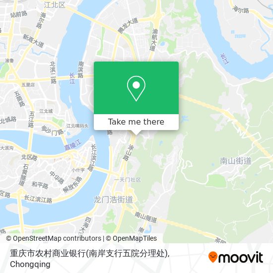 重庆市农村商业银行(南岸支行五院分理处) map