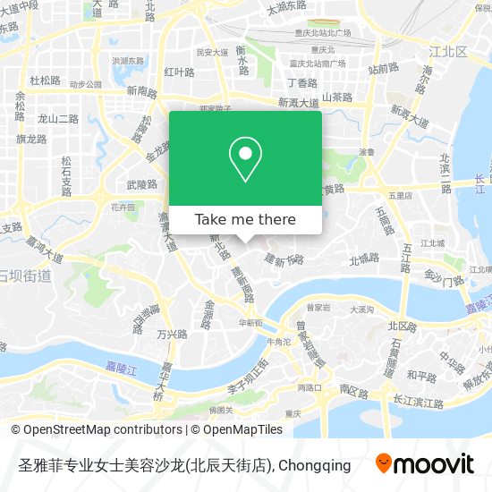 圣雅菲专业女士美容沙龙(北辰天街店) map