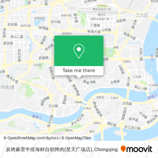 炭烤麻里牛排海鲜自助烤肉(星天广场店) map