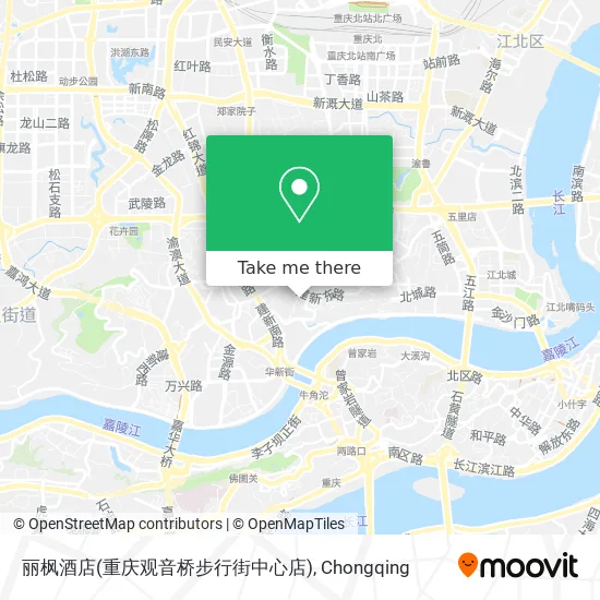 丽枫酒店(重庆观音桥步行街中心店) map