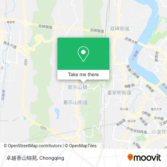 卓越香山锦苑 map