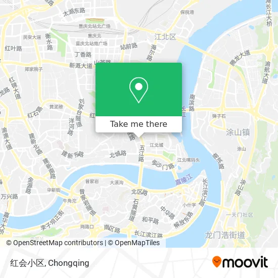 红会小区 map