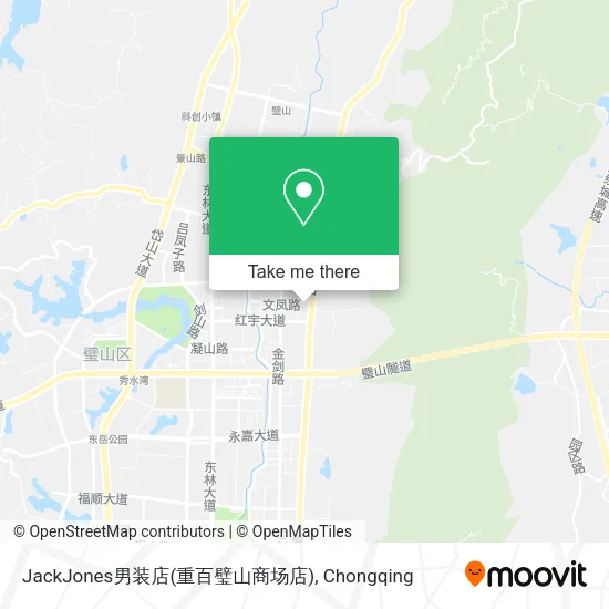 JackJones男装店(重百璧山商场店) map
