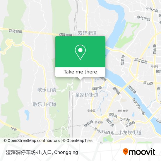 渣滓洞停车场-出入口 map
