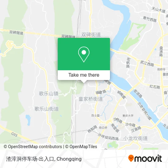 渣滓洞停车场-出入口 map