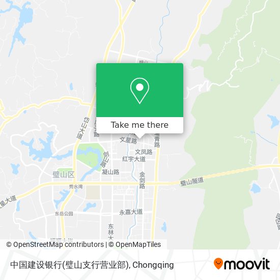中国建设银行(璧山支行营业部) map