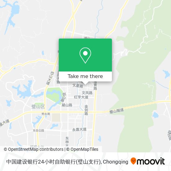 中国建设银行24小时自助银行(璧山支行) map