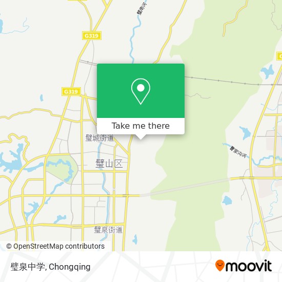 璧泉中学 map