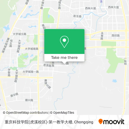 重庆科技学院(虎溪校区)-第一教学大楼 map