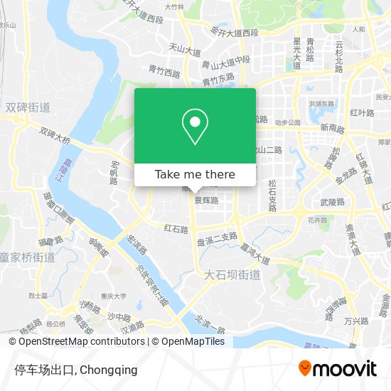 停车场出口 map
