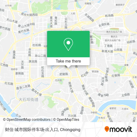 财信·城市国际停车场-出入口 map