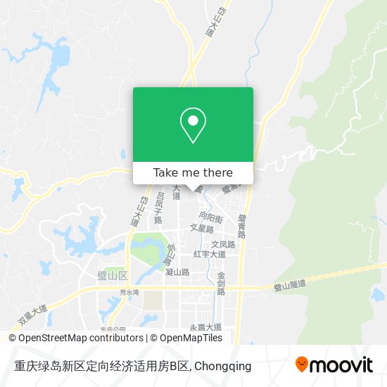 重庆绿岛新区定向经济适用房B区 map