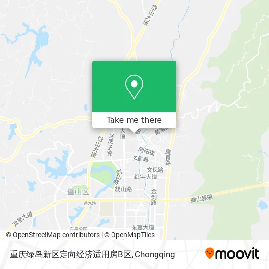重庆绿岛新区定向经济适用房B区 map