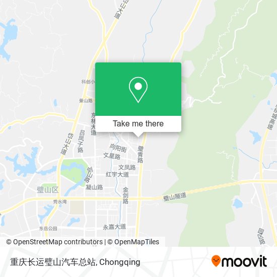 重庆长运璧山汽车总站 map