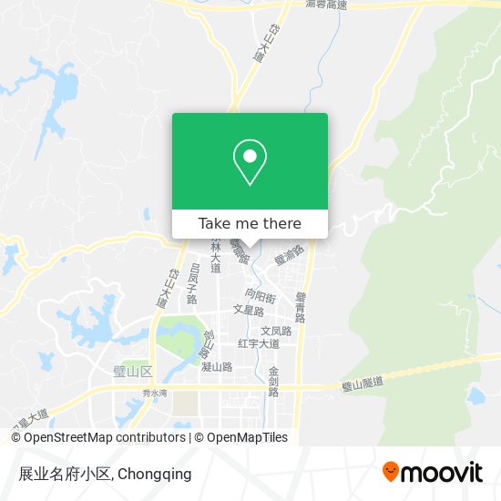 展业名府小区 map
