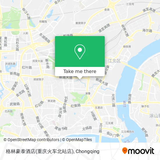 格林豪泰酒店(重庆火车北站店) map