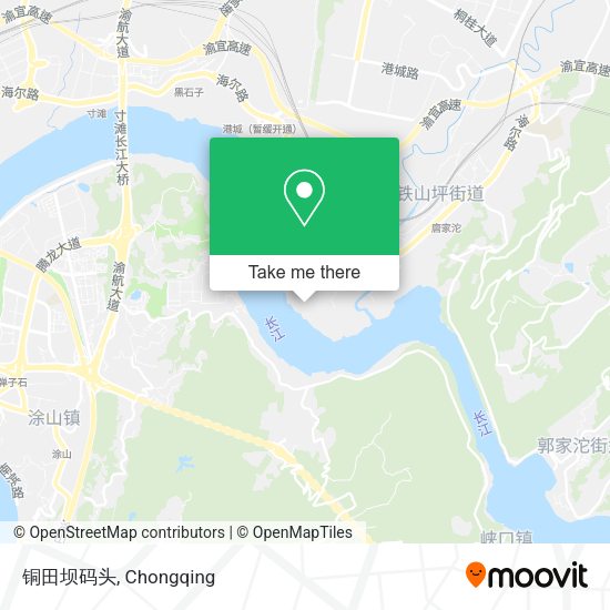 铜田坝码头 map