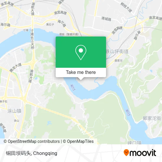 铜田坝码头 map