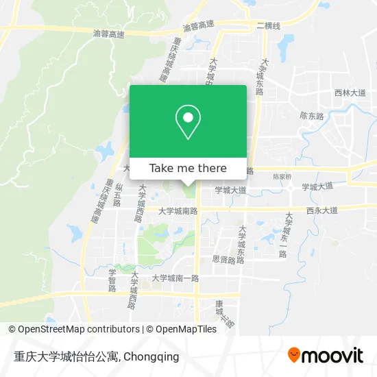 重庆大学城怡怡公寓 map