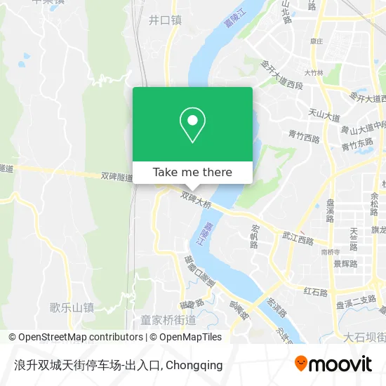 浪升双城天街停车场-出入口 map