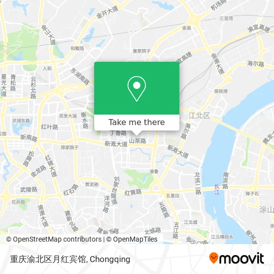 重庆渝北区月红宾馆 map