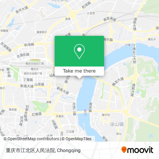 重庆市江北区人民法院 map