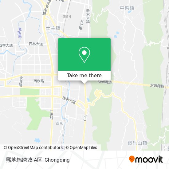熙地锦绣城-A区 map