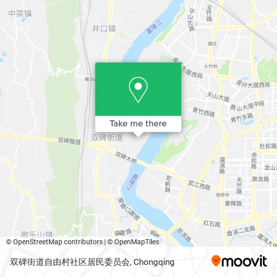 双碑街道自由村社区居民委员会 map