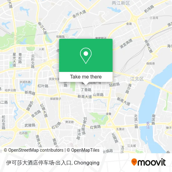 伊可莎大酒店停车场-出入口 map