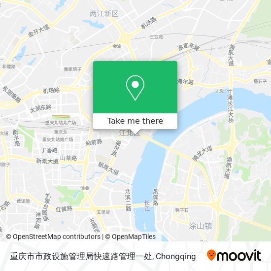 重庆市市政设施管理局快速路管理一处 map