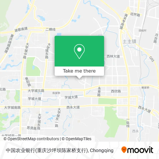 中国农业银行(重庆沙坪坝陈家桥支行) map