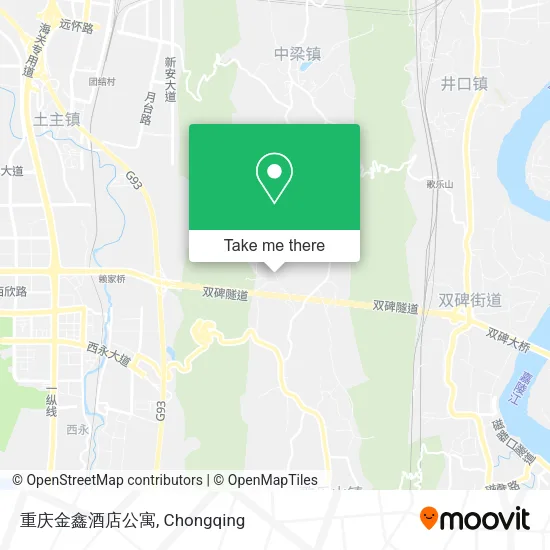 重庆金鑫酒店公寓 map