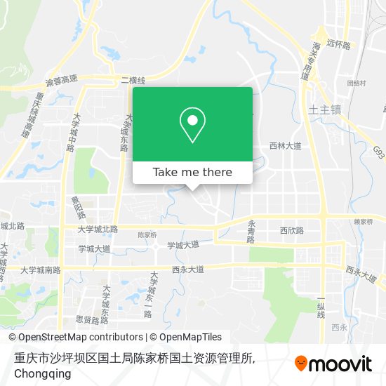 重庆市沙坪坝区国土局陈家桥国土资源管理所 map